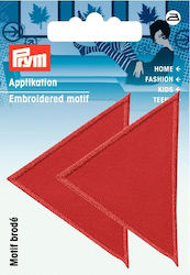 Prym Red Sewing Iron-On Patch 6x4cm 2pcs 925474