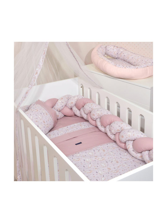 Nautica Sea Friends Baby Sheets Set Crib Cotton Pink 110x160cm 3pcs
