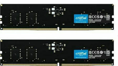 Crucial 16GB DDR5 RAM cu 2 module (2x8GB) și Viteză 4800 pentru Desktop