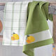 Rythmos Juicy Towel made of 100% Cotton in Green Color 45x70cm 2pcs