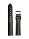 Hirsch Kent Leather Strap Black 22mm