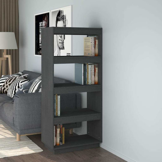 Bibliothek Grau 60x35x135cm