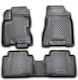 Novline Set of Front and Rear Mats 4pcs Tray Type for Renault Koleos 2008+ Black
