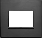 Vimar Eikon Evo Horizontal Switch Frame Black 21653.18