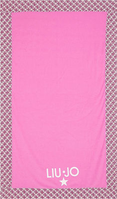 Liu Jo VA2159 Beach Towel Fuchsia 190x50cm.