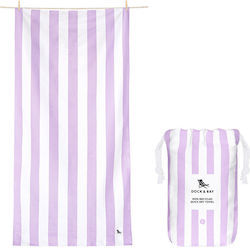 Dock & Bay Quick Dry Beach Towel Lilac 160x90cm.