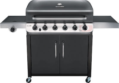 Char-Broil Convective 640B Gas Grill Cast Iron Grate 89cmx47cmcm. with 6 Grills 20.1kW and Side Burner