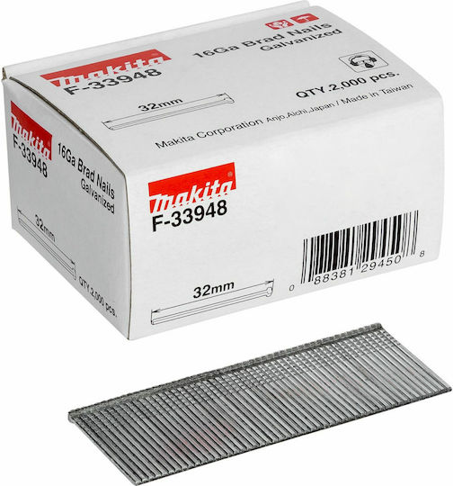 Makita F-33948 Nails 1,6x32mm 2000pcs