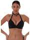 Bikini Τριγωνάκι D Cup Μαύρο