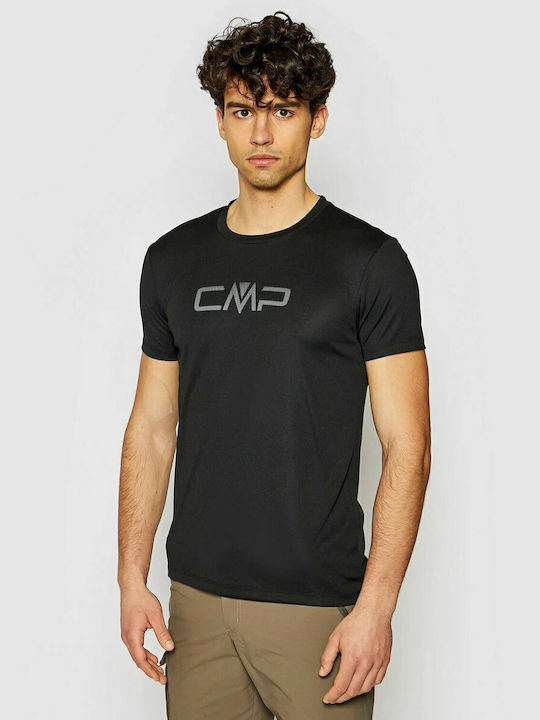 CMP Tricou sportiv pentru bărbați cu mâneci scurte Negru