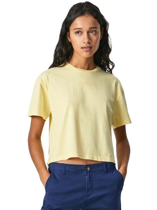 Pepe Jeans Nina Γυναικείο T-shirt Light Yellow