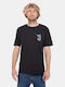 Hurley T-shirt Bărbătesc cu Mânecă Scurtă Negru