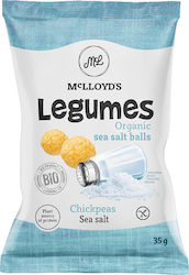 Mclloyd's Organic Puffed Snacks from Chickpeas Salted 35gr