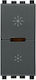 Vimar Eikon Recessed Universal Front Dimmer Switch Button Gray