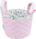 Baby Star Nursery Storage Basket Norma Pink 1pcs