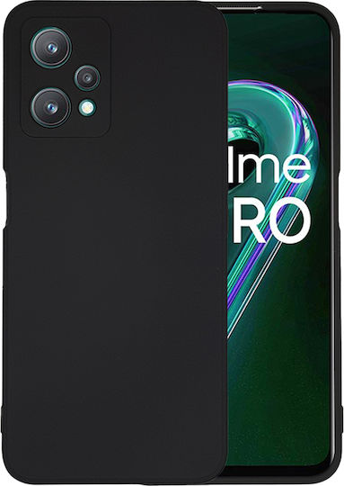 Sonique Umschlag Rückseite Silikon Schwarz (Realme 9 5G / 9 Pro)