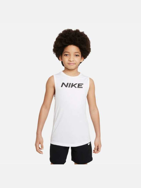 Nike Tricou pentru copii Fără mâneci Albă