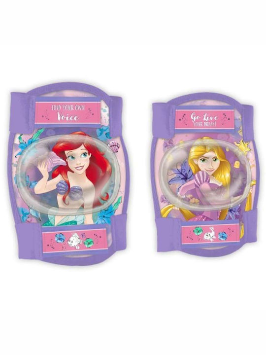 Seven Disney Princess 2 Παιδικό Σετ Προστατευτικών για Rollers Μωβ