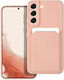 Forcell Back Cover Silicon cu Suport pentru Carduri Coral (Galaxy S22 5G)