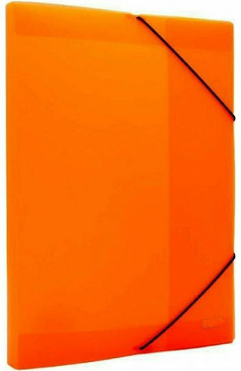 Groovy Пластмаса Кутия за файлове с ластик Groovy 36x4x26см. Оранжев 1бр