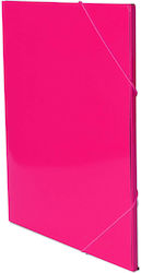 Salko Paper Plastic File Box with Rubber Band