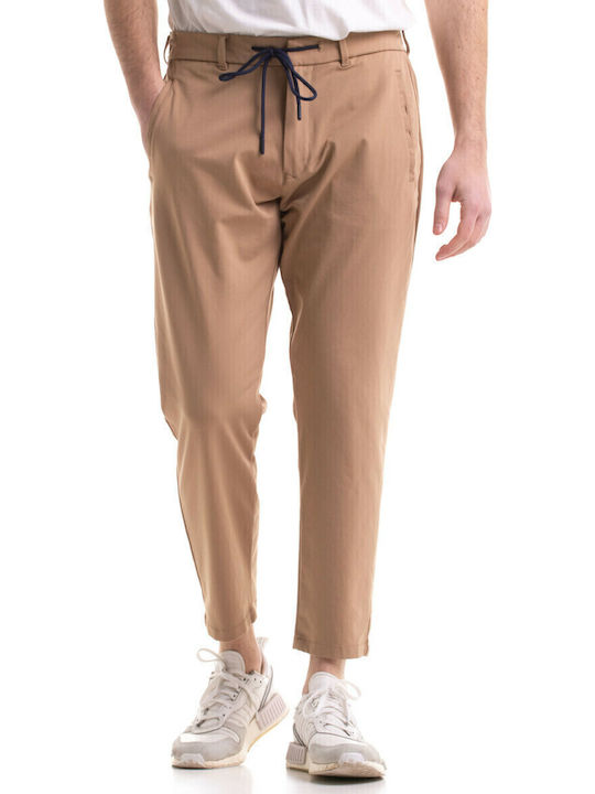 Noribu Trousers in Loose Fit Beige