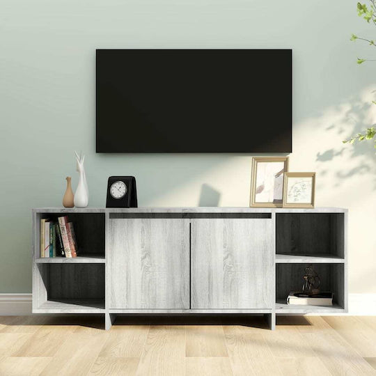Έπιπλο Τηλεόρασης Γκρι Μ130xΠ35xΥ50cm
