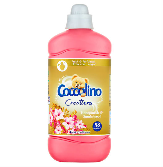 Coccolino Creations Μαλακτικό Honeysuckle & Sandalwood Συμπυκνωμένο 58 Μεζούρες