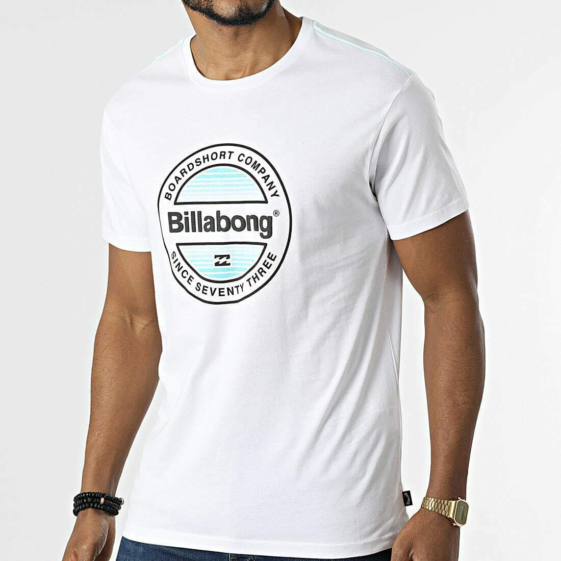 Billabong Ανδρικό T-shirt Λευκό με Στάμπα C1SS60BIP2-0010 |