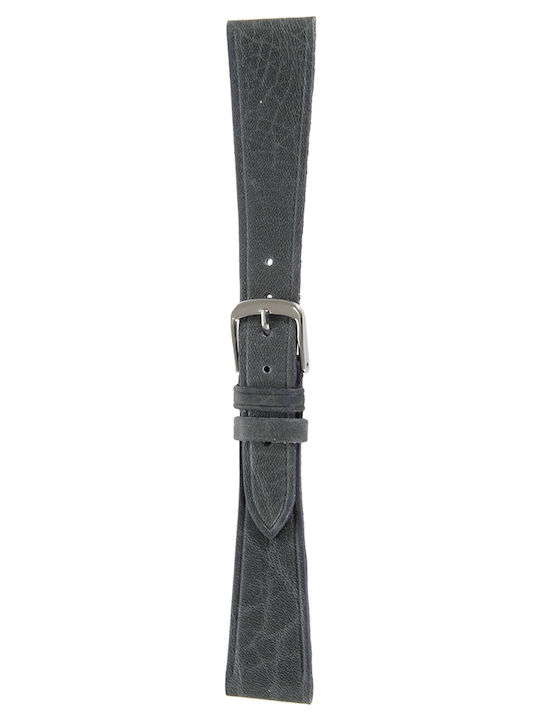 Tzevelion Δερμάτινο Λουράκι Γκρι 14mm
