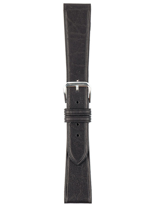 Tzevelion Δερμάτινο Λουράκι Μαύρο 12mm