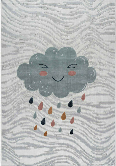 Madi Cloud Kinder Teppich Wolken Gray 130x190cm Dicke 4mm