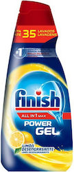Finish All in One Max Dishwasher Gel Detergent Λεμόνι 700ml