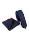 Legend Accessories Men's Tie Set Synthetic Monochrome Navy Red