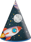 Party Hats Paper Hats 6 pieces Rocket Space 6pcs 93738