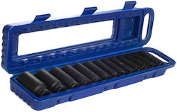 Tagred Căpăcei Hexagonali Lungi cu Patrat de Prindere 1/2" Set 13buc