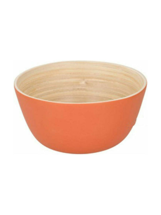 Aria Trade Bamboo Serving Bowl Πορτοκαλί with Diameter 12εκ. 1pcs