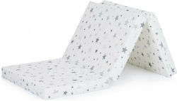 Chipolino Matratze Laufstall Stars White - Grey 60x120x6cm