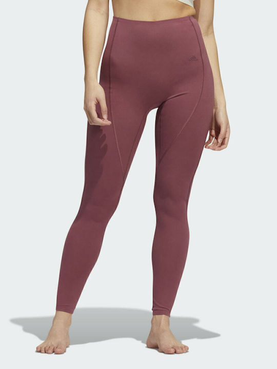 Yoga 4 Elements Women's Cropped Yoga Legging High Waisted Quiet Crimson