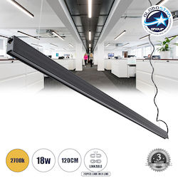 GloboStar LED Γραμμικό Φωτιστικό Οροφής 18W IP20 Μ120xΒ2xΥ4εκ.