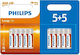 Philips LongLife Μπαταρία Zinc AAA 1.5V 10τμχ