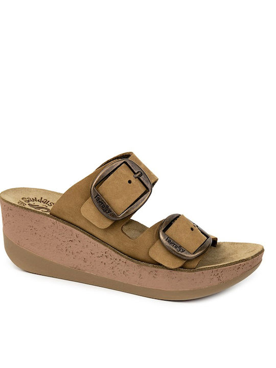 Fantasy Sandals Helena Καλοκαιρινές Γυναικείες Πλατφόρμες σε Στυλ Παντόφλας Olivia