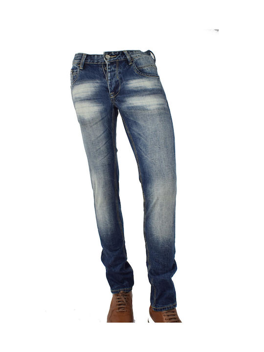 17001-304-0312 Herren Jeanshosen Regulär Fit Blau