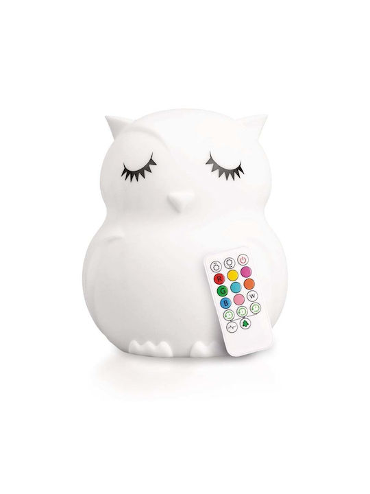 Lumie World Φωτάκι Νυκτός LED Lumipets Owl Λευκό