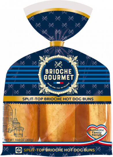Brioche Gourmet Hot Dog Brioche 300gr 6τμχ