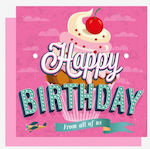 Cupcake Greeting Card Birthday BQEB007