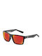 Flying Fisherman Swirl 7826 Men's Sunglasses with Plastic Frame Matte Black / Amber Red