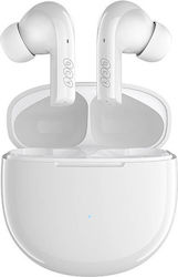 QCY T18 В ухото Bluetooth Handsfree Безжични слушалки с Калъф за Зареждане Бяа