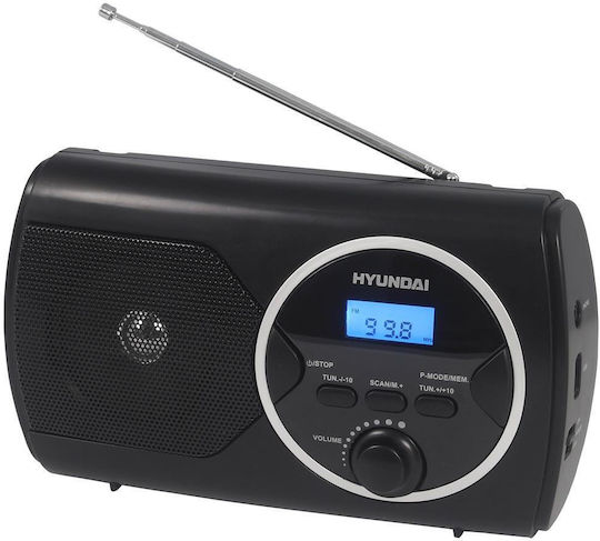 Hyundai PR570PLLUB Портативен Радиоприемник на Батерии с USB Черен