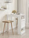 Table Bar Wooden White 102x50x103.5cm